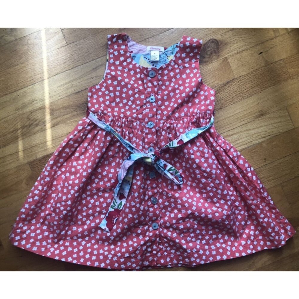 Sweetdil Size 6 Button Up Sleeveless Dress